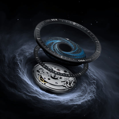 CIGA design x Label Noir Automatic Watch Blue Planet II · Black Star Edition