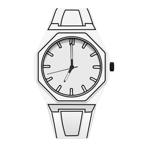 Sports Fashion Quartz Minimalist Black | White Anime Series Design