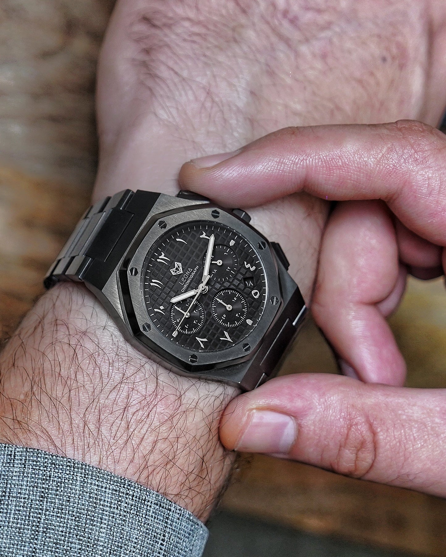 Royal Chronograph Black Edition Silver – Exclusive Collection