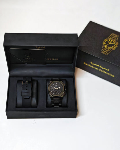 Royal Chronograph Black Edition Silver – Exclusive Collection