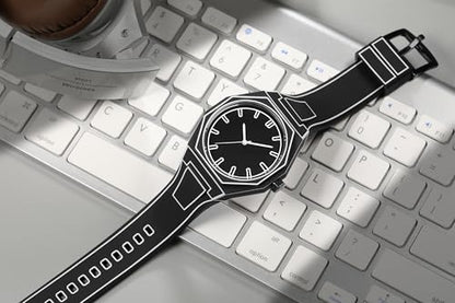 Sports Fashion Quartz Minimalist Black | White Anime Series Design