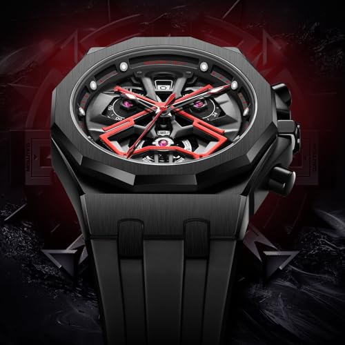 Black Earth Vader Series Digital Automatic Silicone Watch,