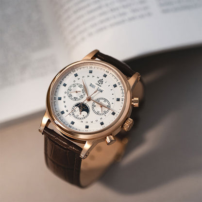 Brown moonphase watch for men