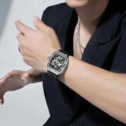 Mark Fairwhale 6870 FW-6870 Hollow Out Mechanical Wristwatch