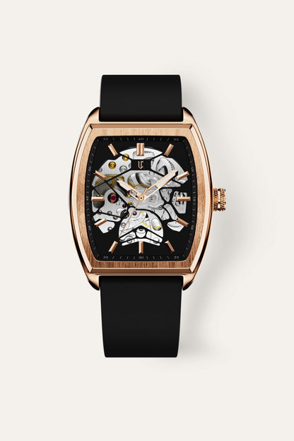 Onirique Skeleton Rose Gold Watch — Where Art Meets Time