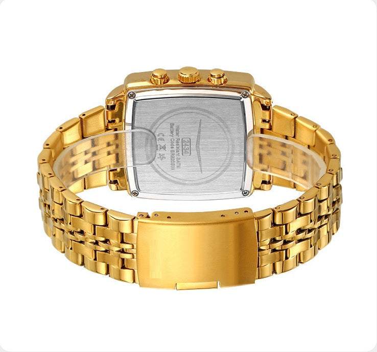 New Men's Multifunctional Waterproof Quartz Watch