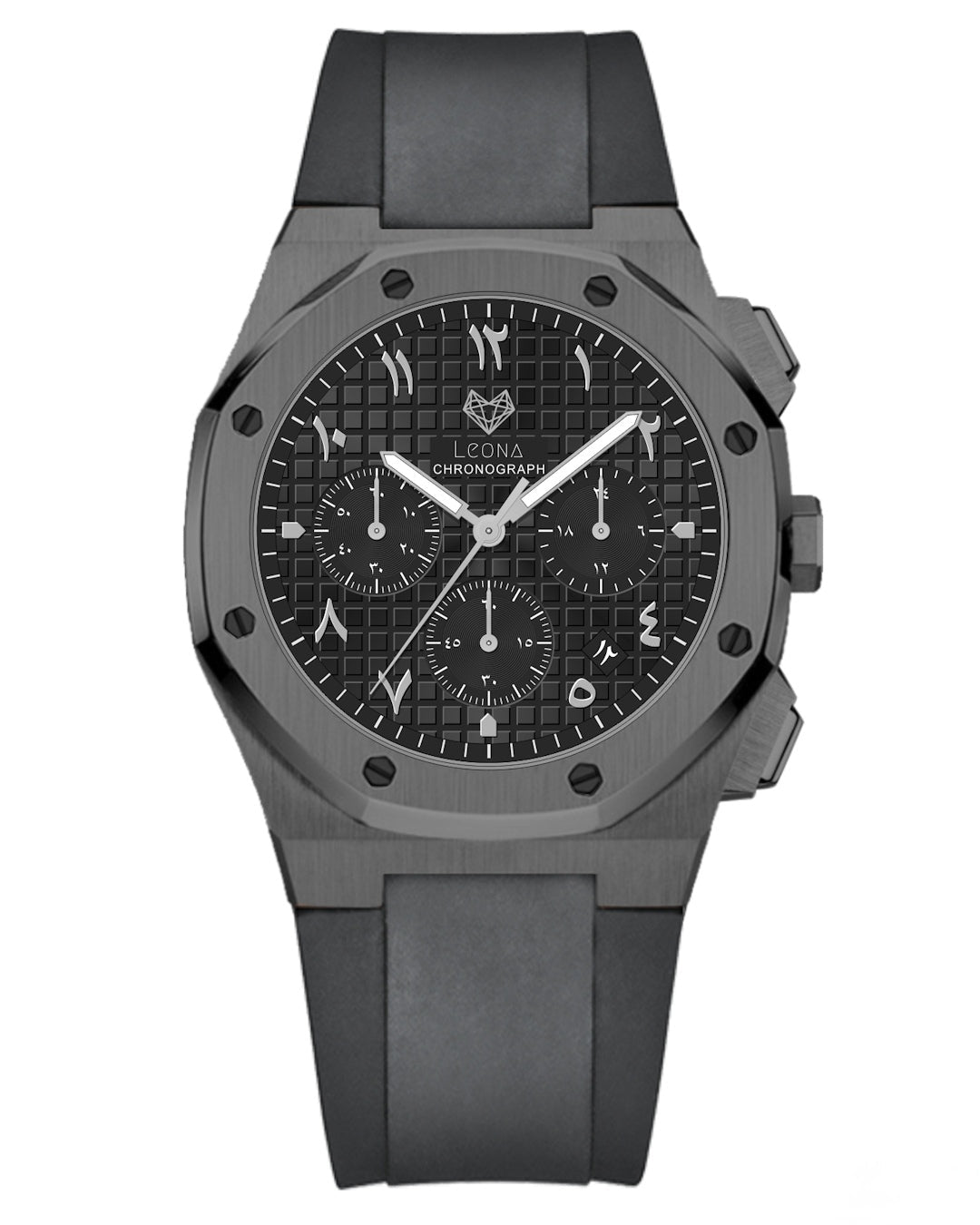 Royal Chronograph Black Edition Silver – Exclusive Collection