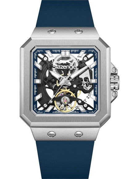 Slazenger Men's Automatic Dark Blue Dial Watch - SL.9.2500.1.02