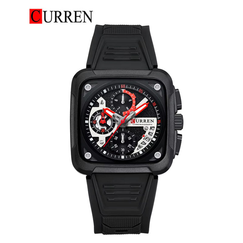 CURREN 8461 Men's Rubber Straps Watch