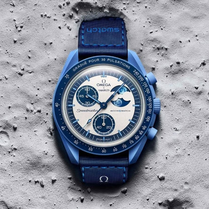 OM*GA x SWATCH MOONSWATCH – MISSION TO THE SUPER BLUE MOONPHASE*