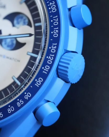 OM*GA x SWATCH MOONSWATCH – MISSION TO THE SUPER BLUE MOONPHASE*