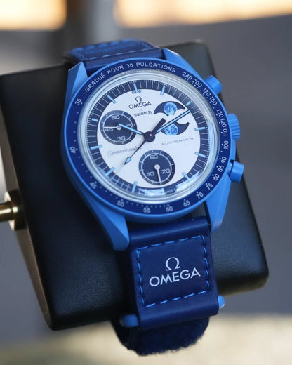 OM*GA x SWATCH MOONSWATCH – MISSION TO THE SUPER BLUE MOONPHASE*