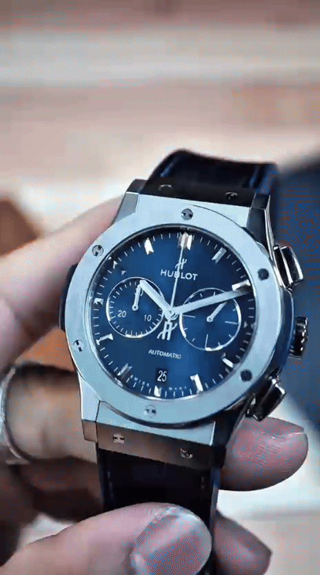 HB Fusion Blue Watch – Premium Master Copy | Bold Luxury Titanium