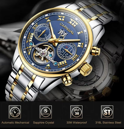 Carnival Swiss Automatic Men’s Watch – Where Luxury Meets Precision