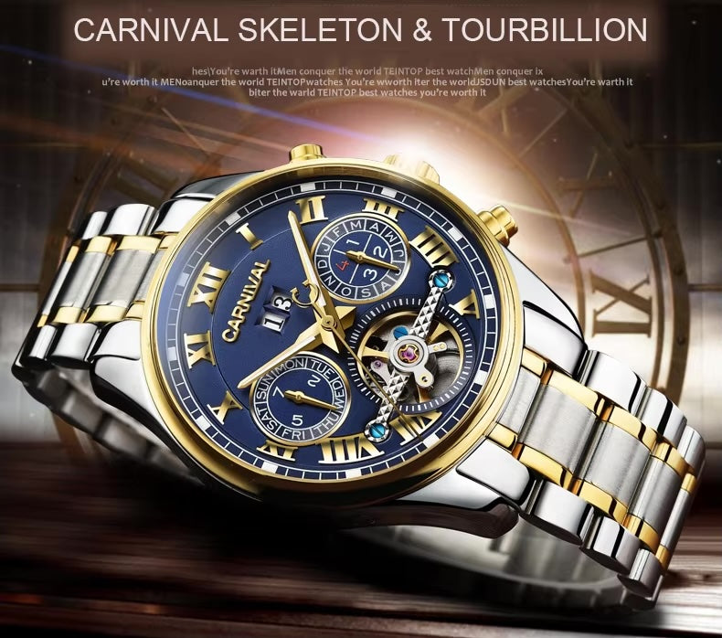 Carnival Swiss Automatic Men’s Watch – Where Luxury Meets Precision