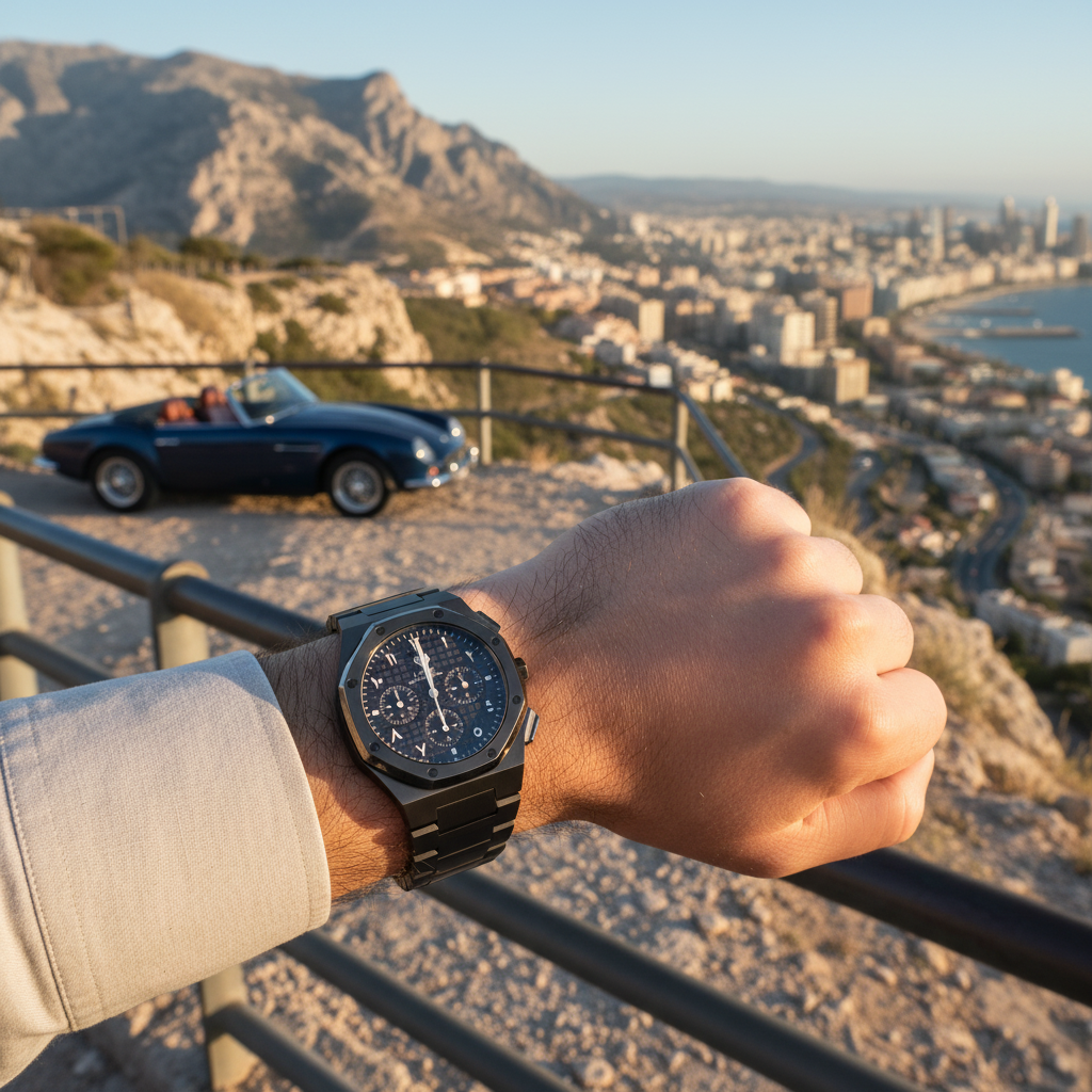 Royal Chronograph Black Edition Silver – Exclusive Collection