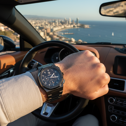 Royal Chronograph Black Edition Silver – Exclusive Collection