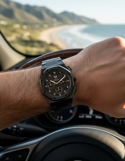 Royal Chronograph Black Edition Silver – Exclusive Collection