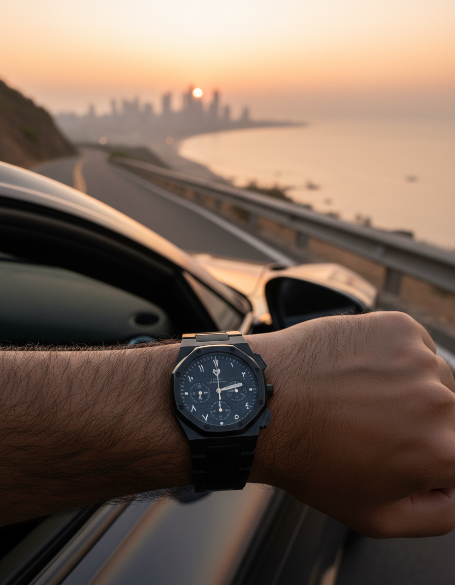 Royal Chronograph Black Edition Silver – Exclusive Collection