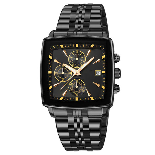 New Men's Multifunctional Waterproof Quartz Watch