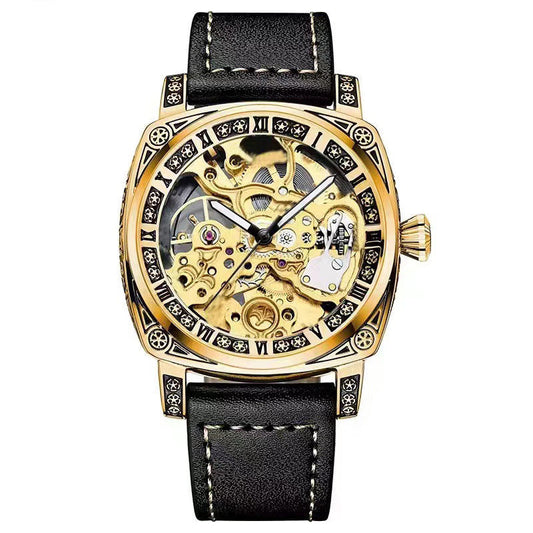 A Multifunctional Engraved Mechanical Watch