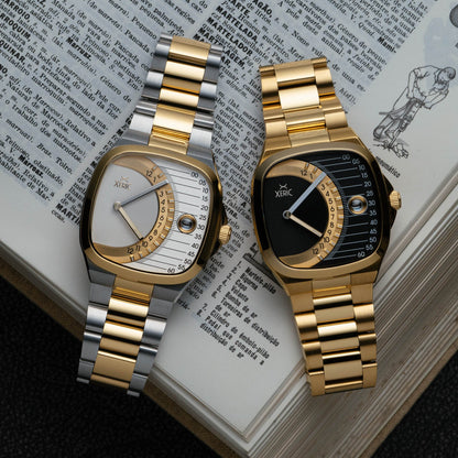 Timeline Retrograde Automatic Two-tone Gold Silver