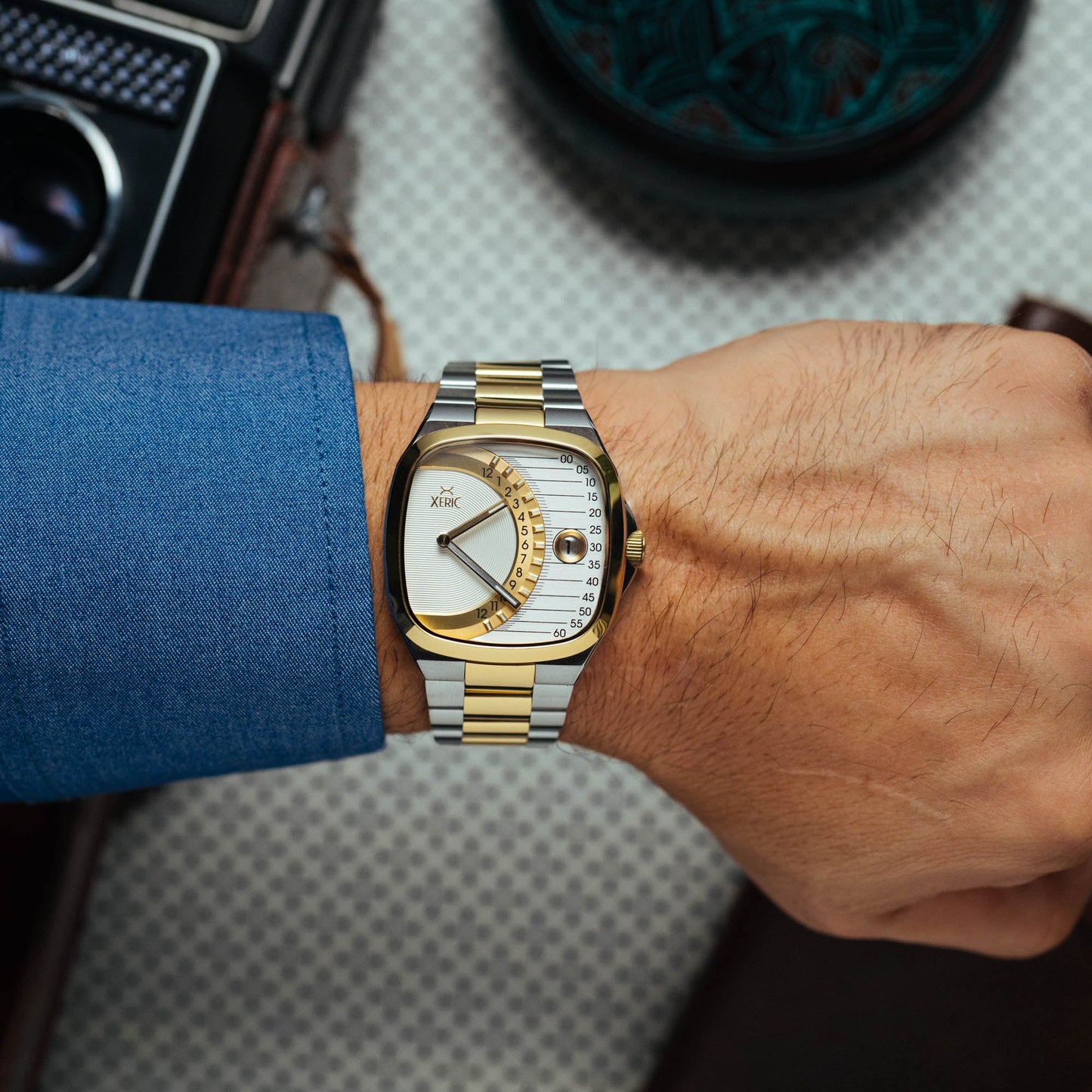 Timeline Retrograde Automatic Two-tone Gold Silver