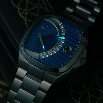 Timeline Retrograde Automatic Blue