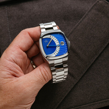 Timeline Retrograde Automatic Blue
