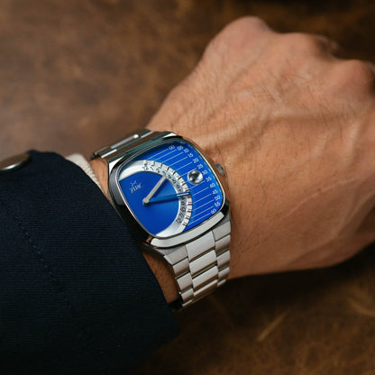 Timeline Retrograde Automatic Blue