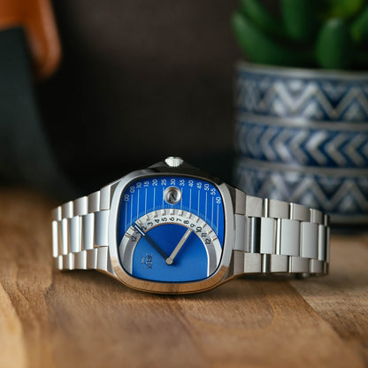 Timeline Retrograde Automatic Blue