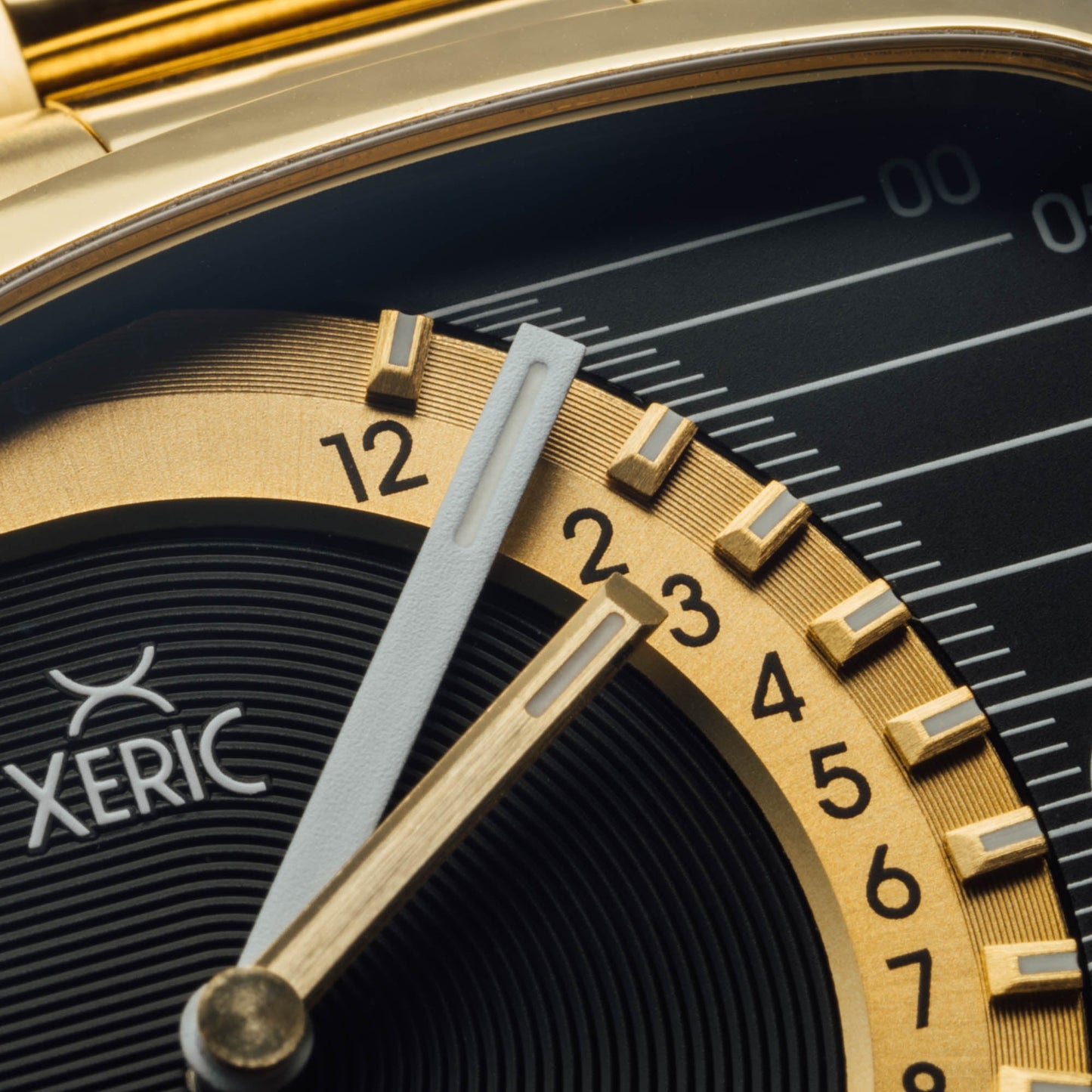 Timeline Retrograde Automatic Gold Black